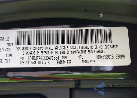 2014 Jeep Grand Cherokee Laredo z USA, uszkodzony, nr VIN 1C4RJFAG3EC471584